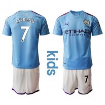 Camiseta Manchester City 2019/20 1ª EQUIPACIÓN #7 STERLING Niños