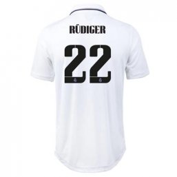 Niños Camiseta Real Madrid 2022/2023 de 1ª EQUIPACIÓN #22 RUDIGER