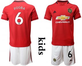 Niños Manchester United 19/20 Camiseta de la 1ª equipación #6 POGBA