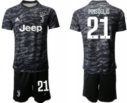 Juventus Camiseta de la Negro equipación 19/20 Portero #21 PINSOGLIO