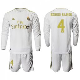 Real Madrid Manga larga Camiseta de la 1ª equipación 2019/20 #4 SERGIO RAMOS