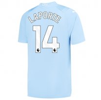 Niños Camiseta Manchester City 2023/2024 de 1ª EQUIPACIÓN #14 LAPORTE