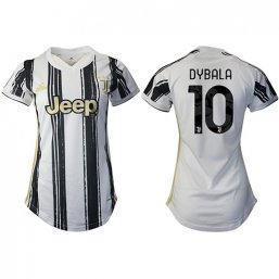 2020/2021 Juventus Camiseta de la 1ª equipación Mujer #10 DYBALA