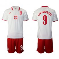 Polonia Camiseta de la 1ª equipación 2021/2022 #9 LEWANDOWSKI