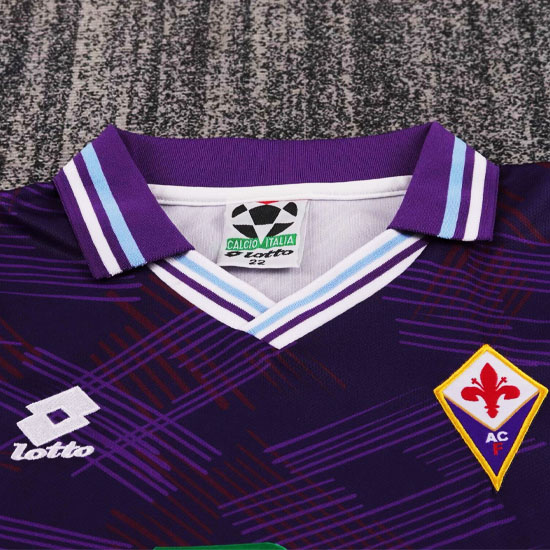 Niños ACF Fiorentina CAMISETA de la 1ª EQUIPACIÓN 92-93